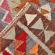 3x12 Handmade Vintage Kilim Runner Rug, 102x362Cm