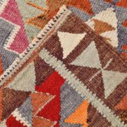 Tapis coureur vintage kilim fait à la main 3x12, 102x362 cm