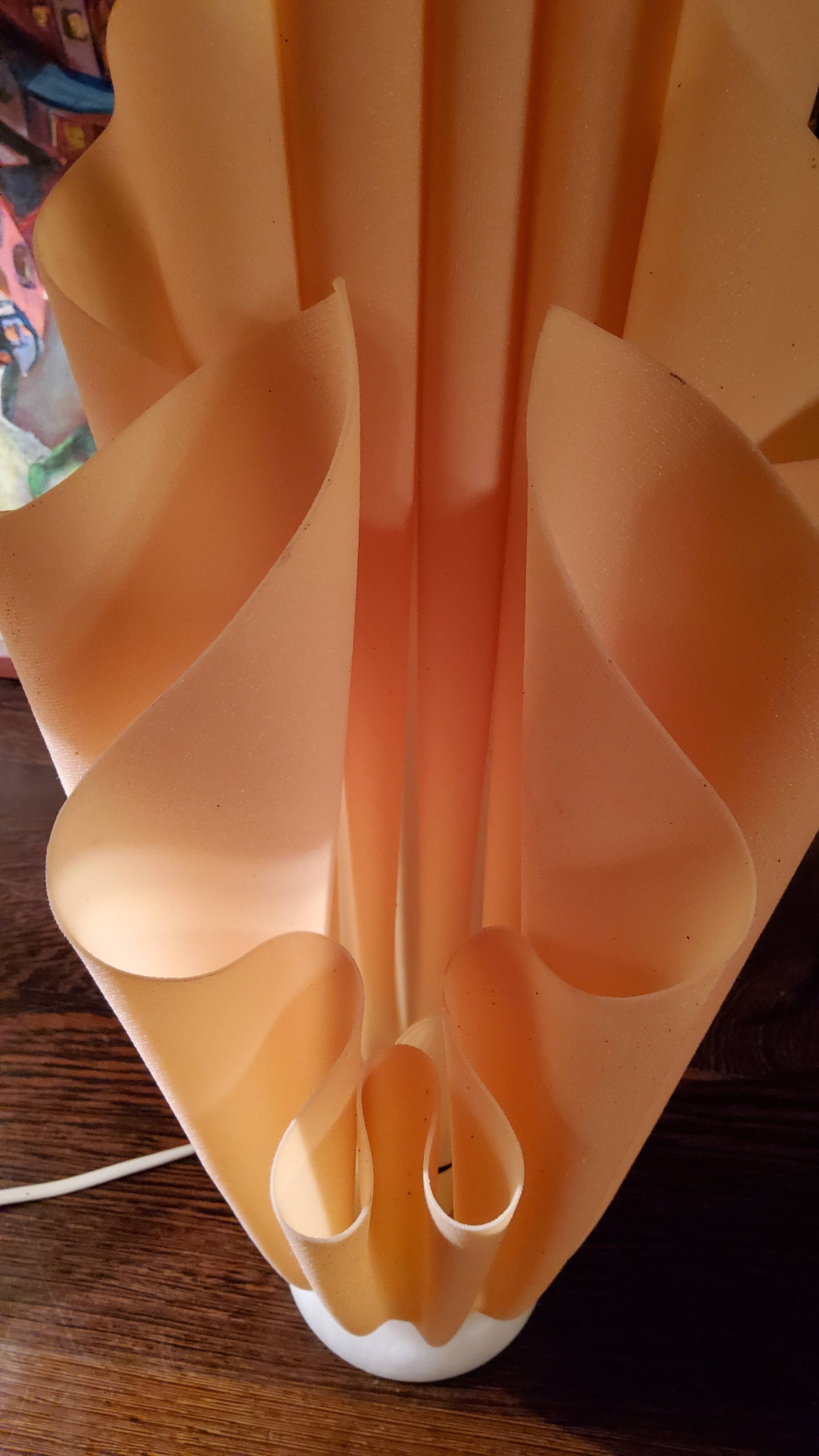 Athena lamp by Georgia Jacob marble and resin 53cm