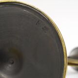 Brass chandelier by Richard Rohac, mid-century candle holder, Vienna, Austria, 1950s.