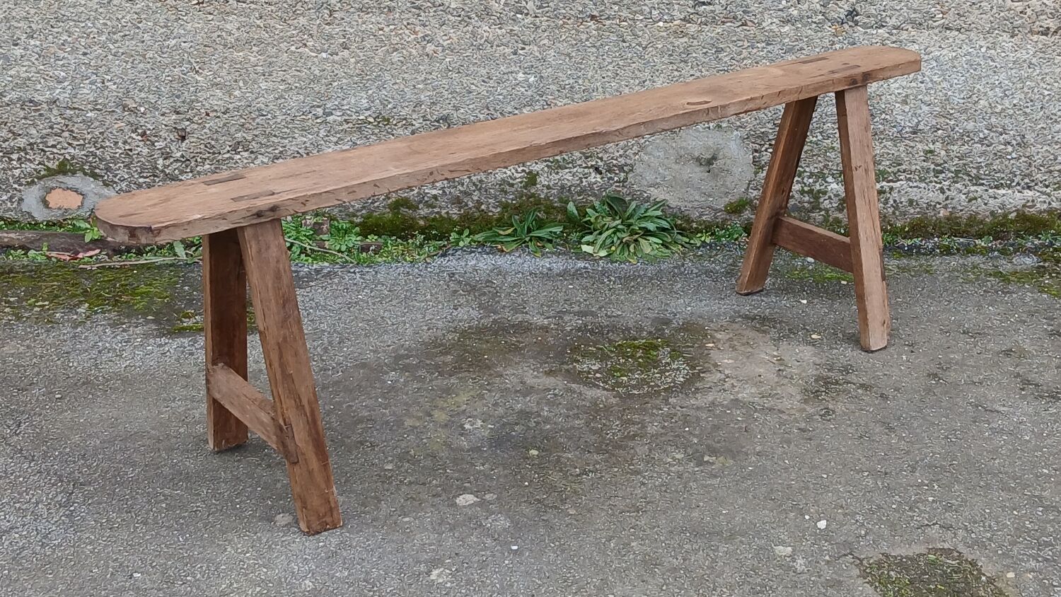 Oak farm bench, 158 cm