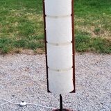 Scandinavian style floor lamp in teak and granite resin from the 70s