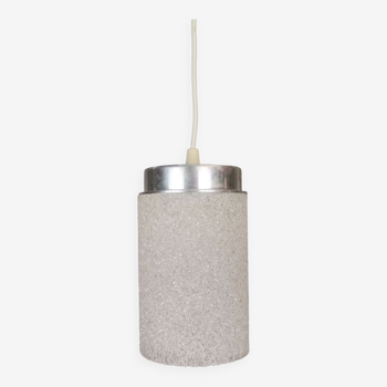 German minimalist lucite resin hanging lamp 1970s