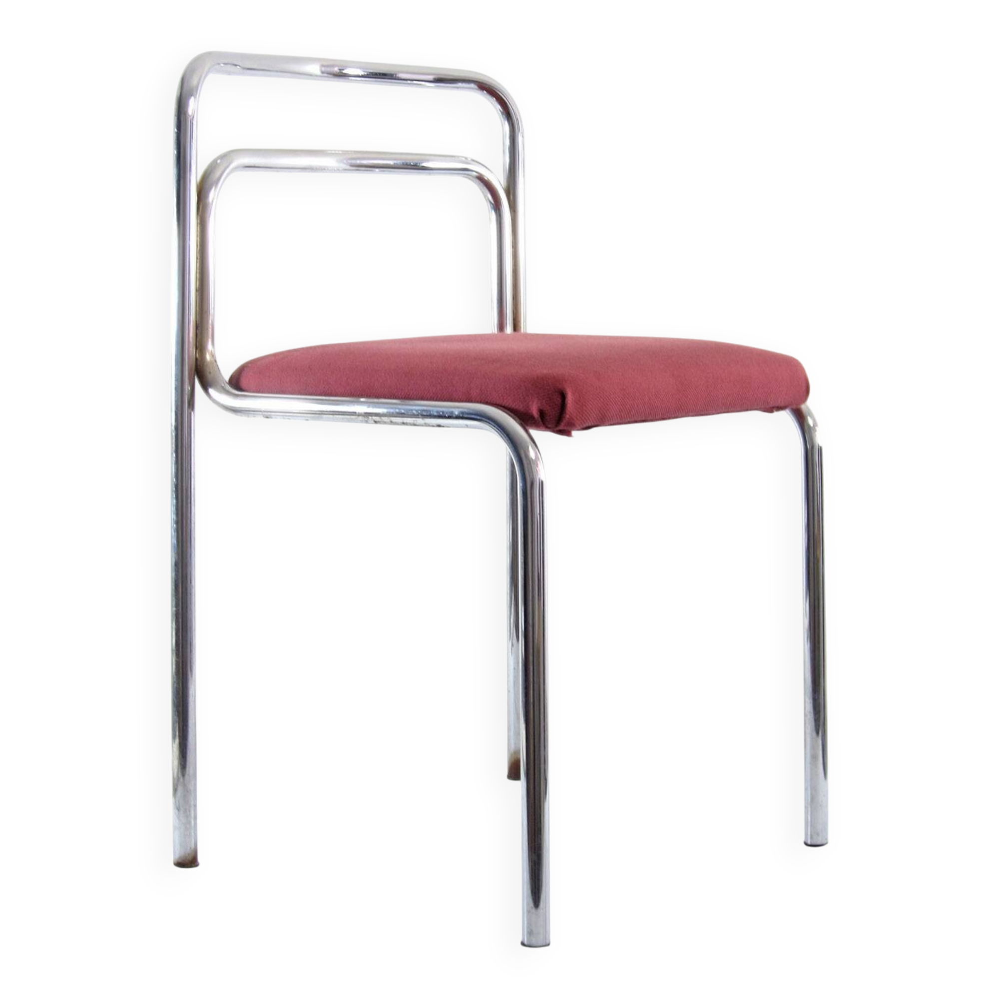 Seventies chrome vintage dining chairs