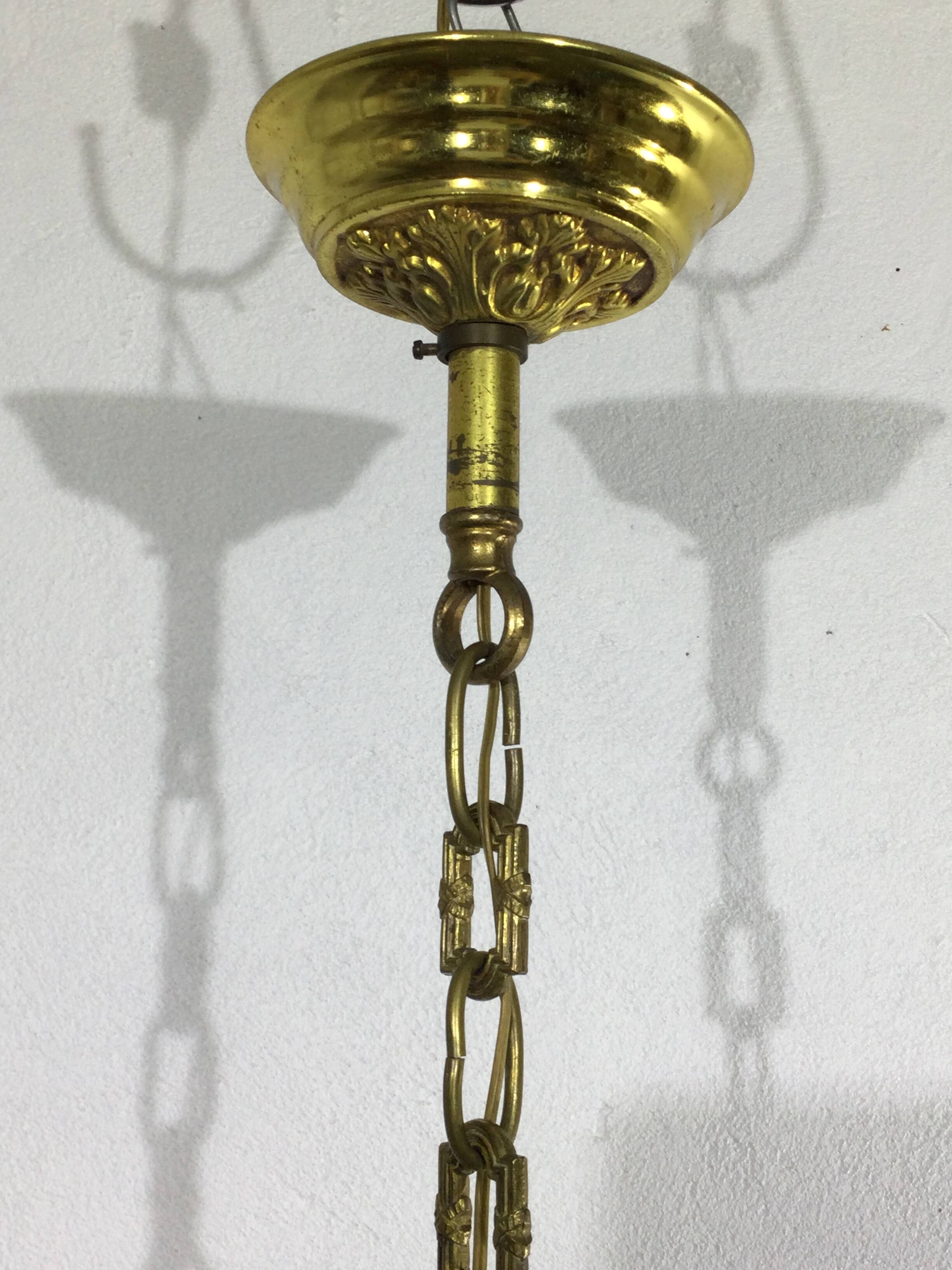 Lustre 3 lumières en bronze