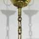 3 light bronze chandelier