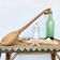 Decorative ladle XXL folk art 50s