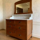 Coiffeuse avec dessus marbre 19ème siècle