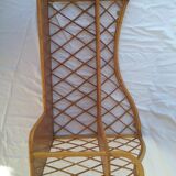 L shaped rack in rattan