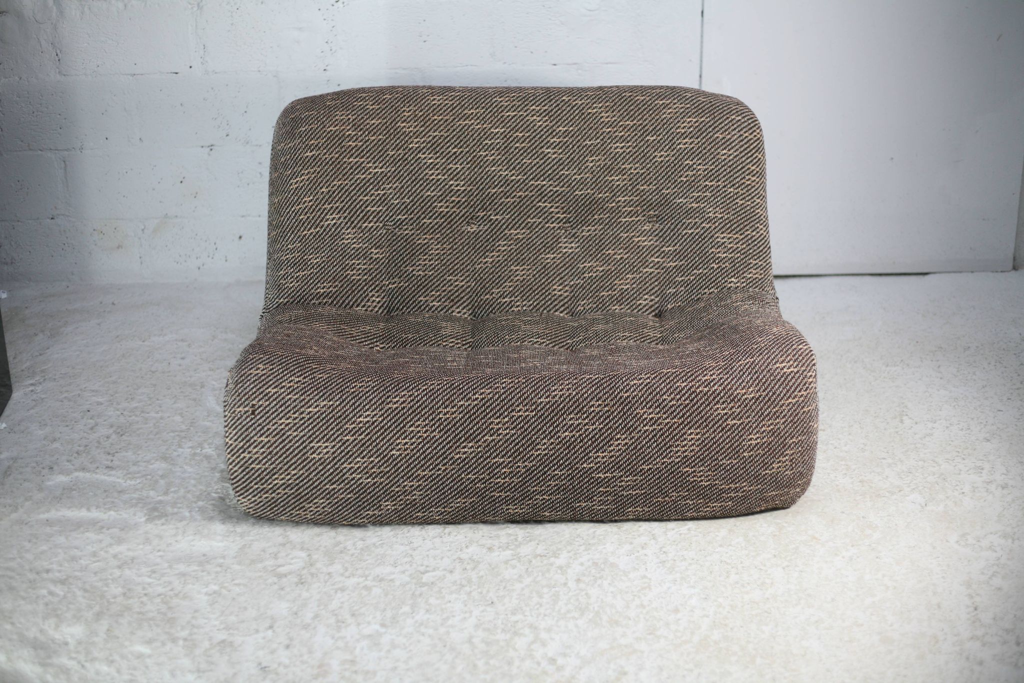 Space age sofa. Foam and fabrics. Circa 1970