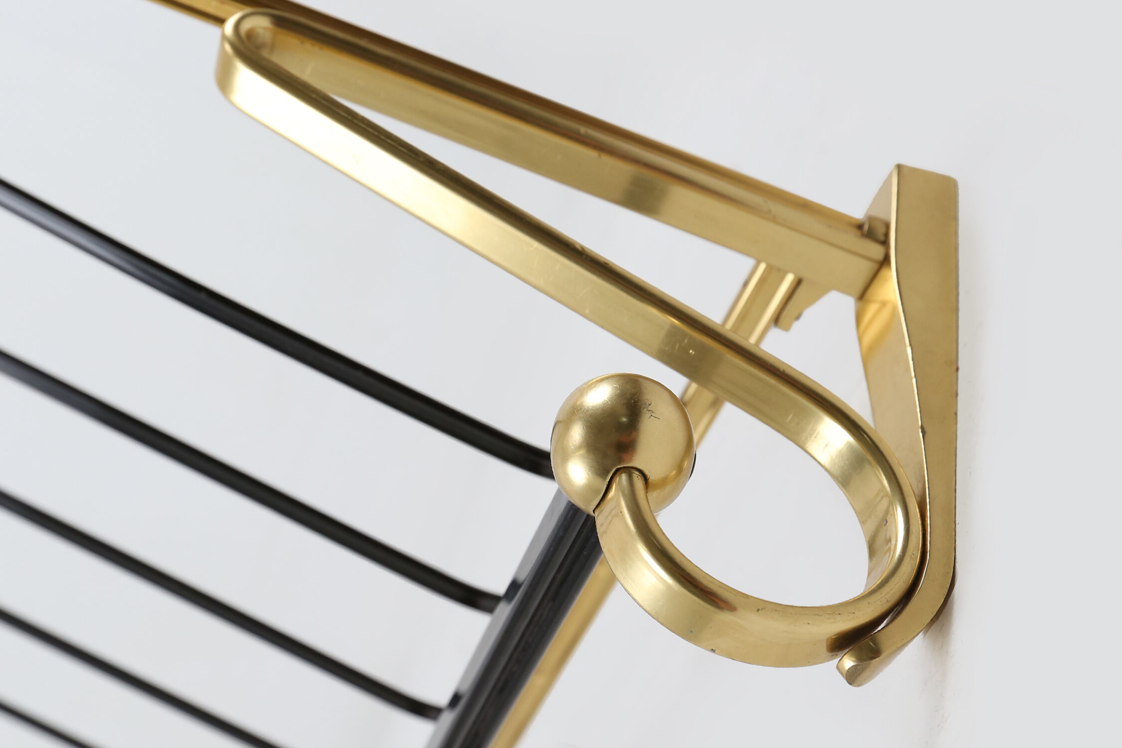Gold color coat rack, 1960's
