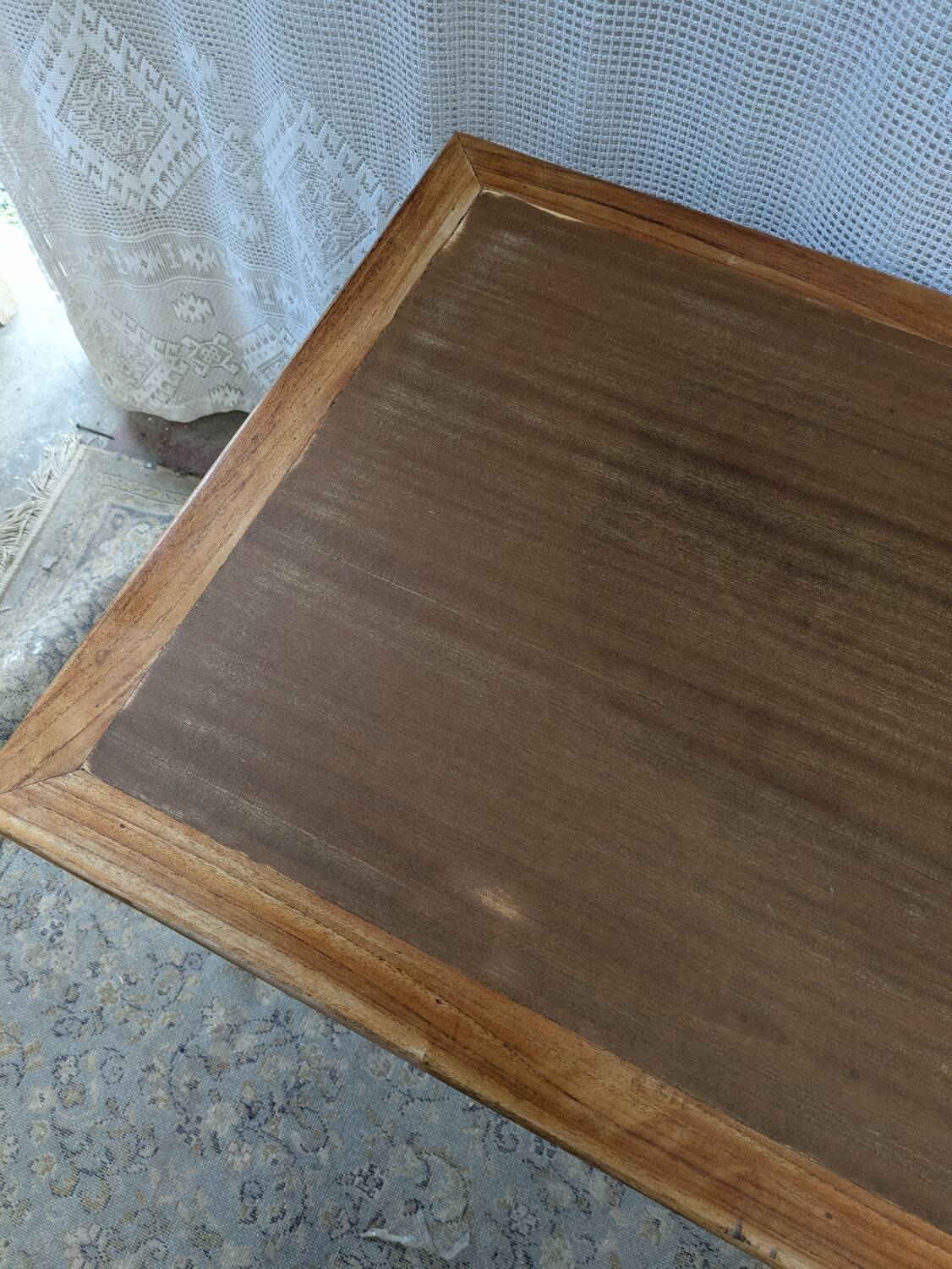 Wooden bistro table