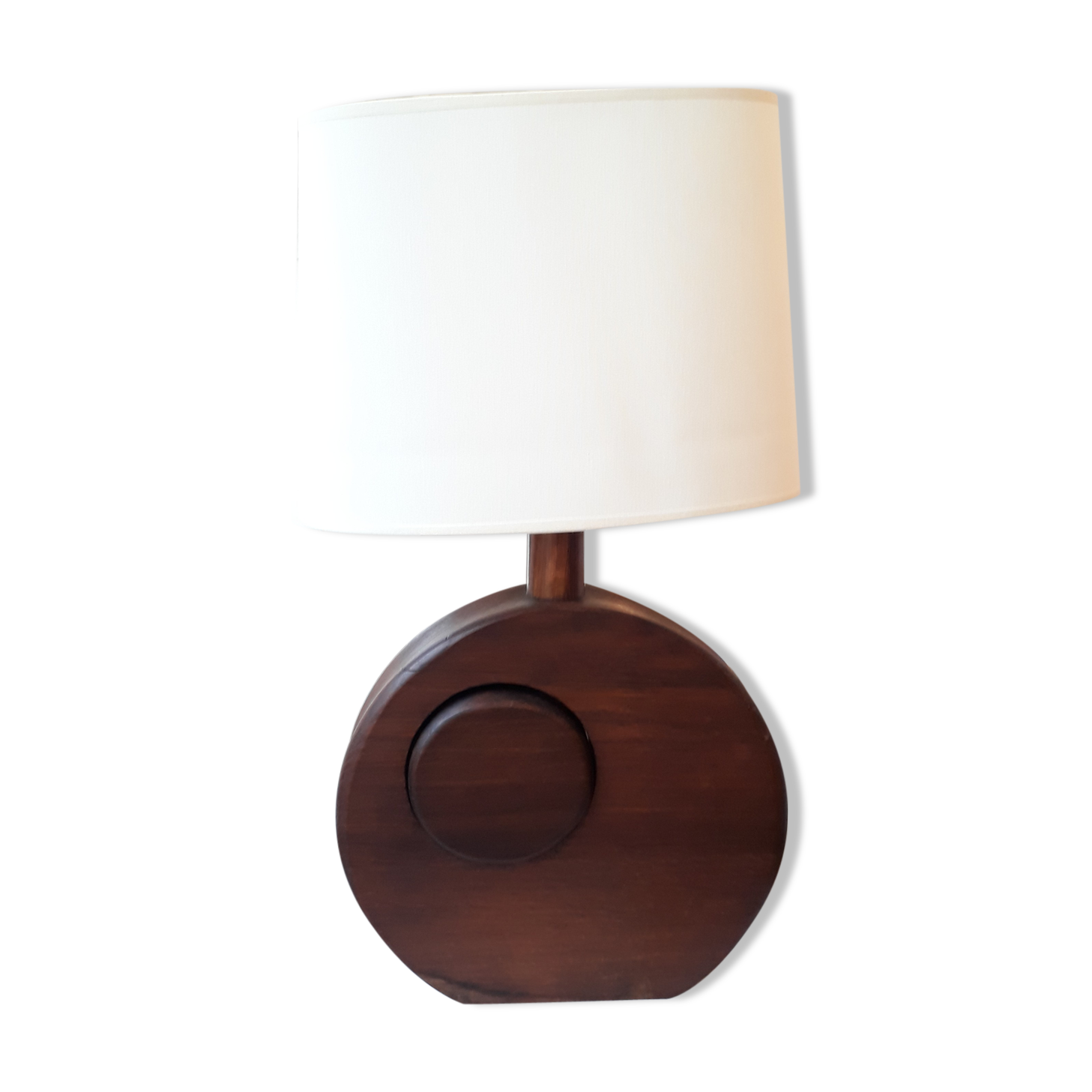 Circular lamp teak