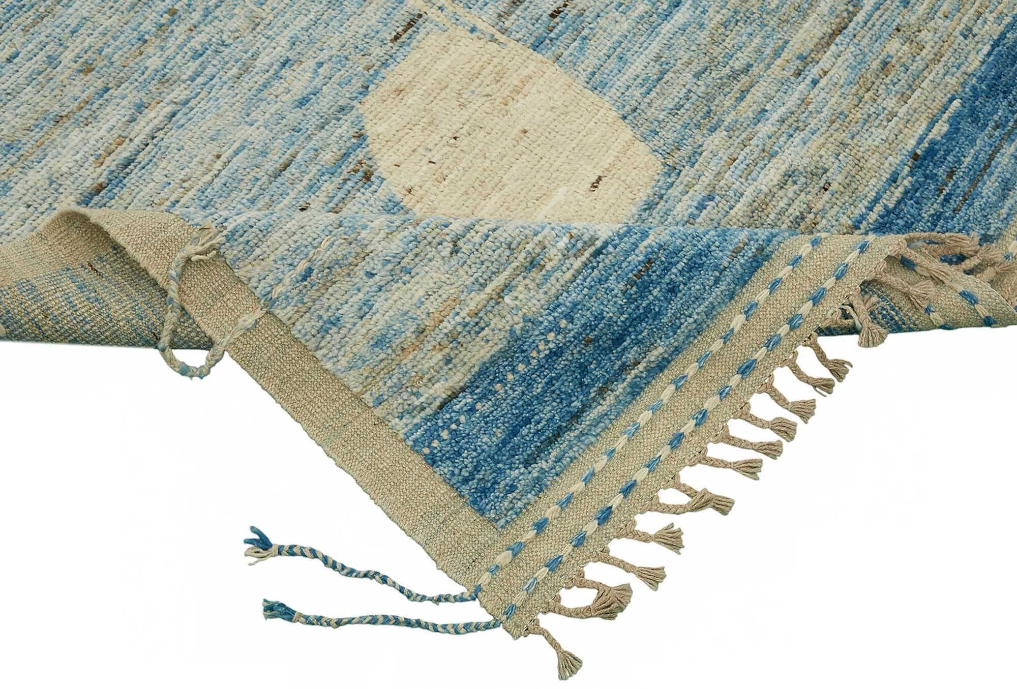 Handwoven Tribal One of a Kind 316 cm x 430 cm Beige Wool Carpet