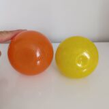 2 Murano glass fruits