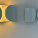 Pair of vintage Foglio wall lamps, white, Tobia Scarpa for Flos Italy