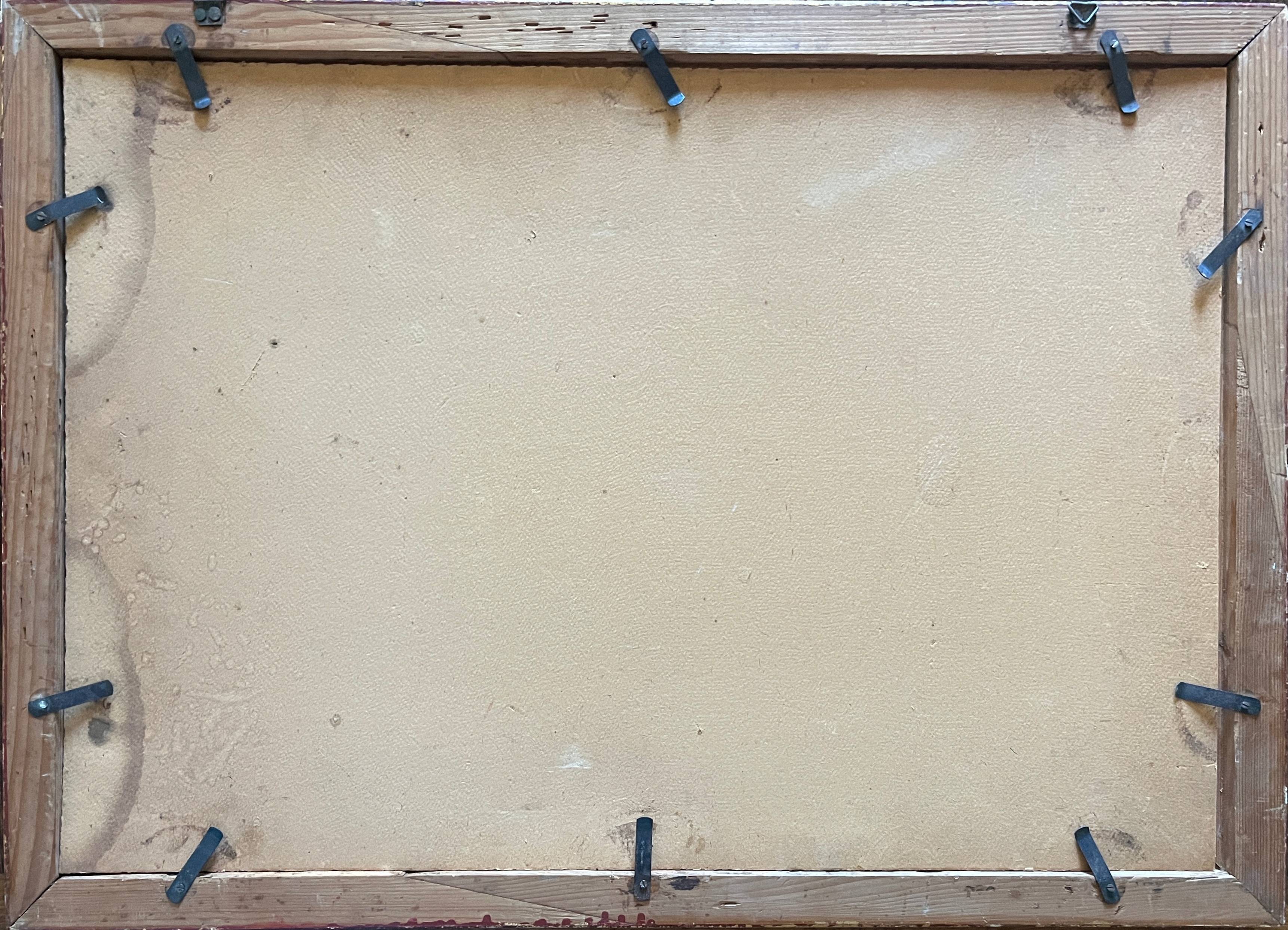 Gouache Painting Jacques Louis ODIER (1853-1930) l'Aiguade Porquerolles 1929