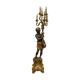 Torchère decoration of a nubian in wood and gilded stucco XX century