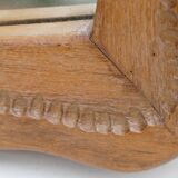 Hand-carved wooden mirror