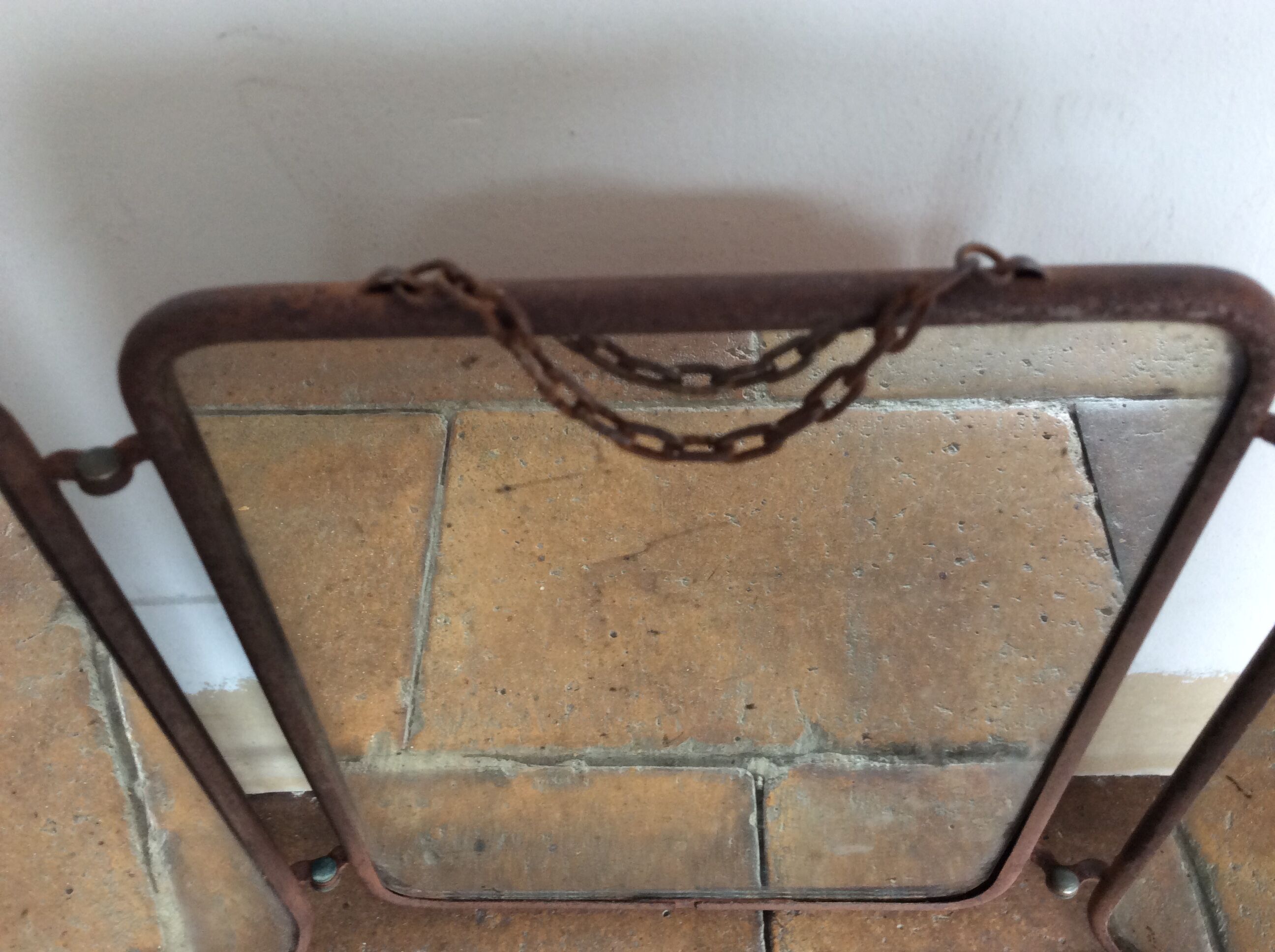 Triptych barber mirror - 57x24cm