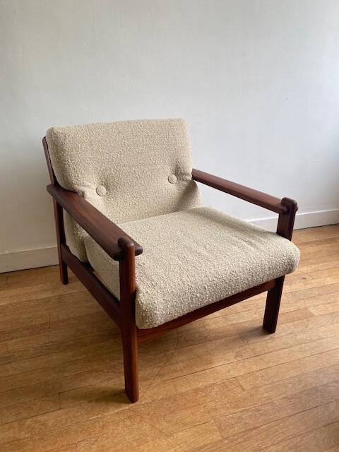 Scandinavian vintage teak armchair