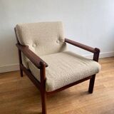 Scandinavian vintage teak armchair