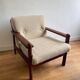 Fauteuil scandinave teck vintage