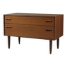 Small teak chest of drawers by Stratégie Meubelen, 1950s