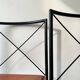Metal and cognac leather chair, Arrben Italy design 1970