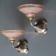 Pair of vintage Art Deco wall sconces from the 1930s.