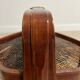 Ancient wooden and woven wicker basket,