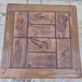 Coffee table signed P. Garnier