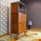 Top design vintage 1950 mahogany secretary