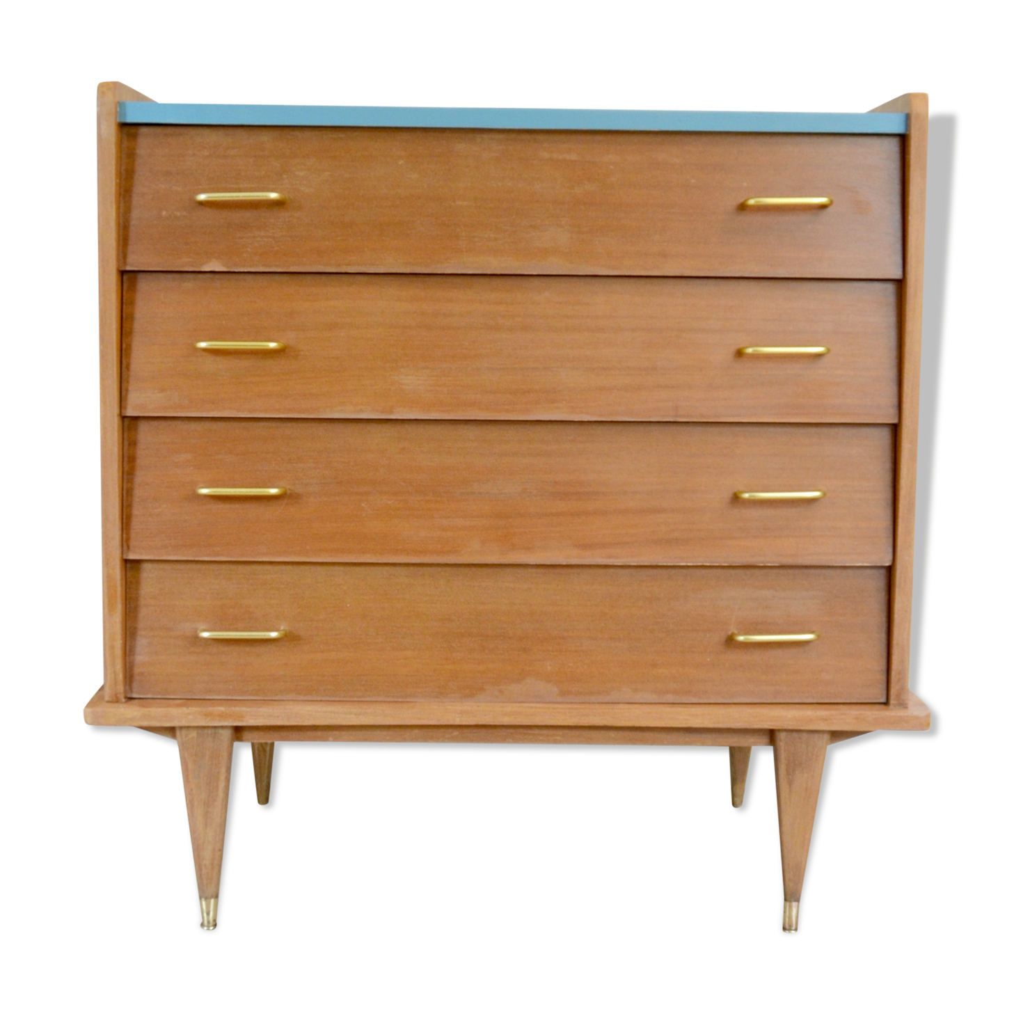 Vintage scandinavian style wooden dresser