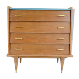 Vintage scandinavian style wooden dresser