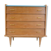 Vintage scandinavian style wooden dresser