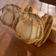 2 appliques rotin Louis Sognot