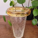 Bubble glass vase