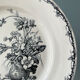 Flat plate Keller and Guérin Lunéville, collection "Champêtre"
