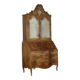 Trumeau barocchetto avec miroir en placage de ronce de noyer, Italie, XVIIIe siècle