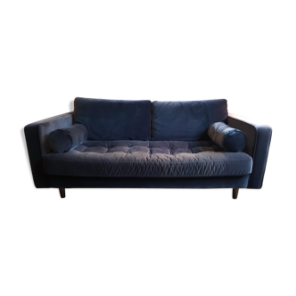 Made.com Sofa - Scott Blue Navy velvet