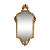 Mid-Century Baroque Style Gilded Mirror, France, 1950s