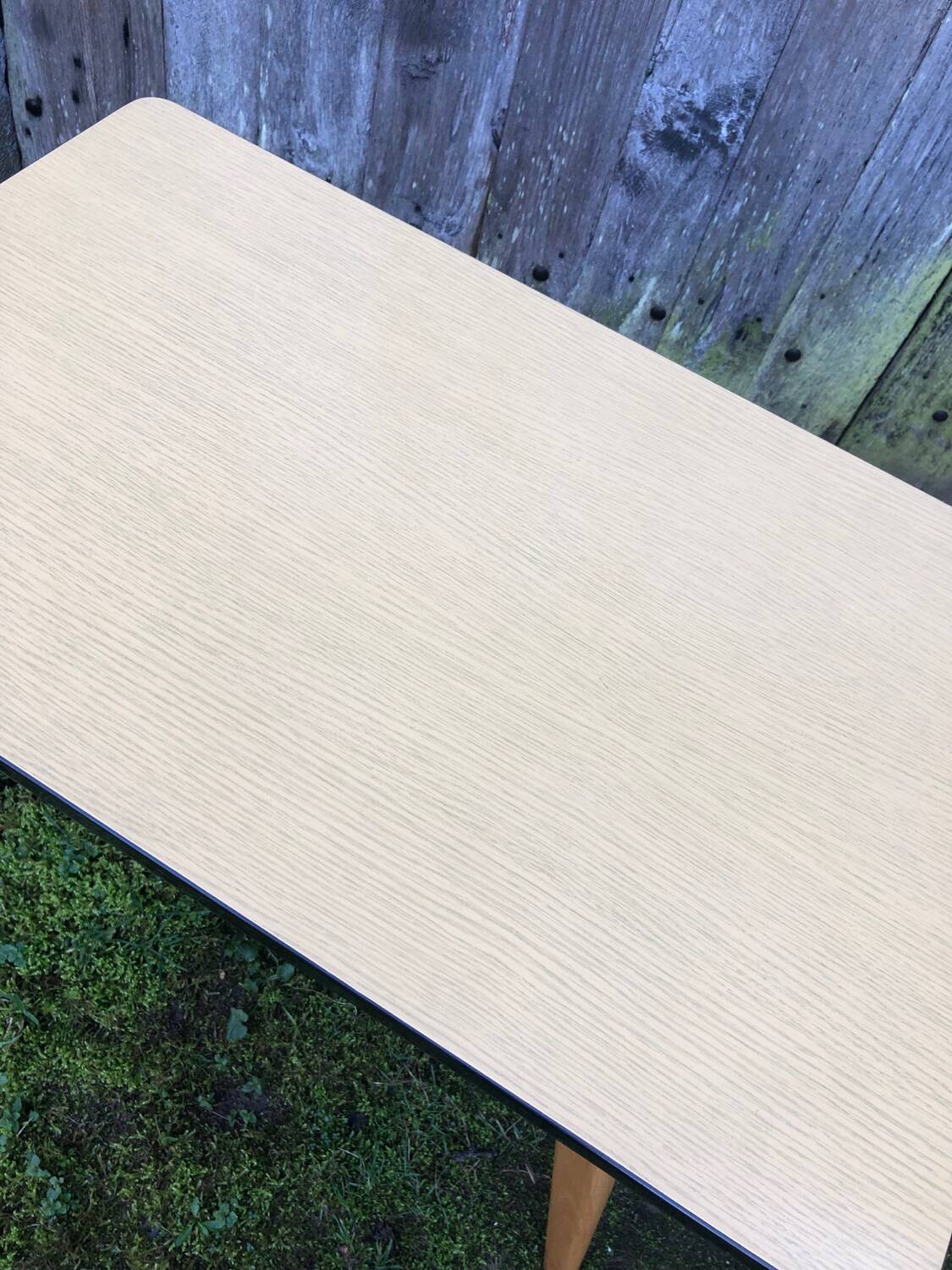 Formica and wood coffee table