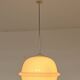 Suspension lamp "derby" in triplex opal glass – karel volf, osvě