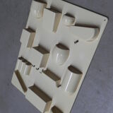 Vintage plastic wall rack, storage system