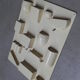Vintage plastic wall rack, storage system
