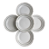 5 large Digoin & Sarreguemines Vendôme plates