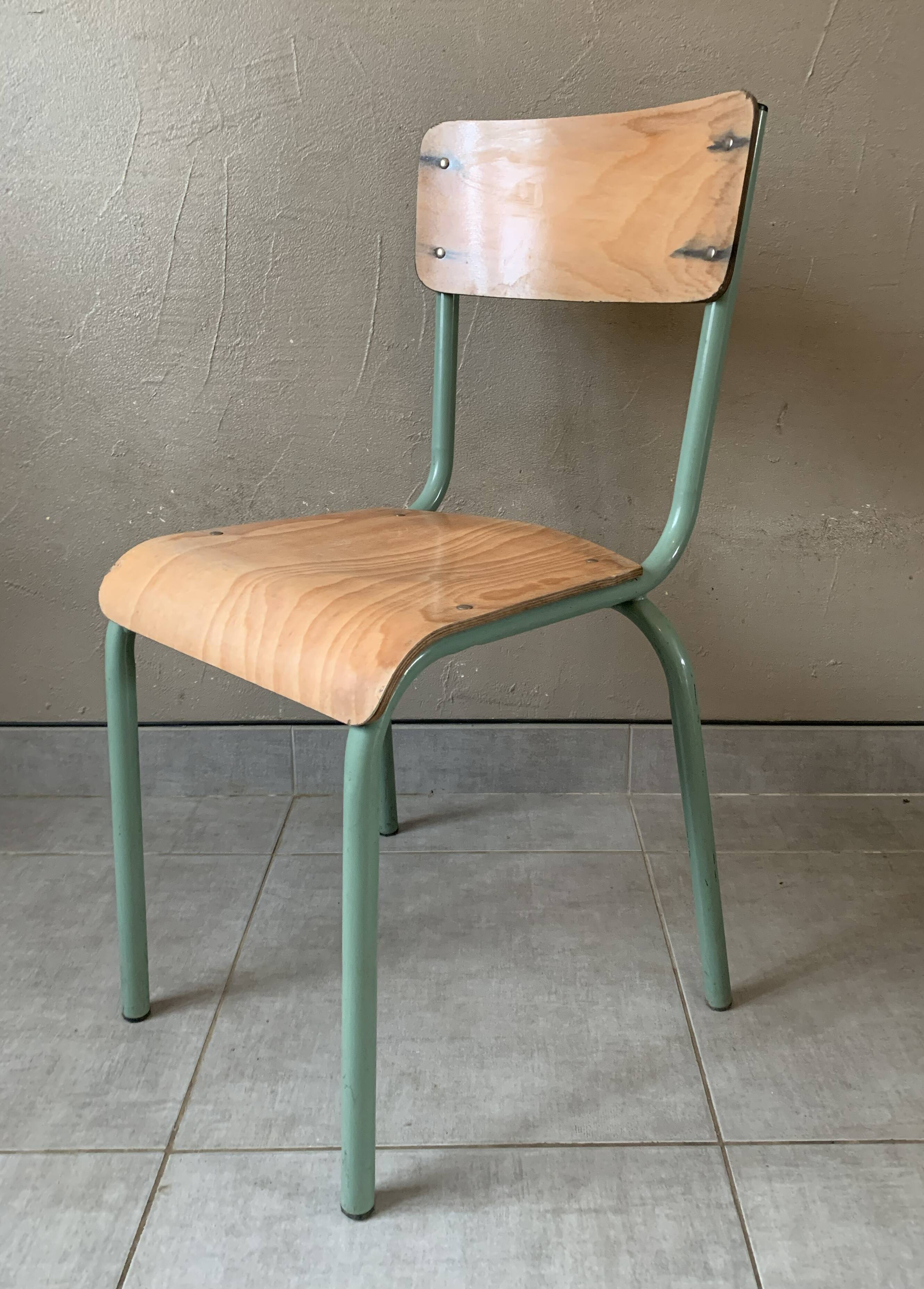 Old vintage school chair Mullca 511
