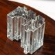 Modernist soliflore vase in molded glass, Germany, 1970s
