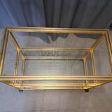 Pierre Vandel serving trolley in gold aluminum